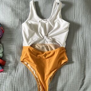 Albion One Piece Cutout Swim Suit